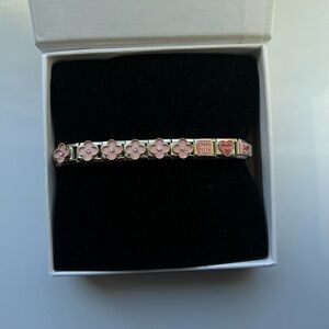 Italian Charm Statement Clover Cute Heart Bracelet